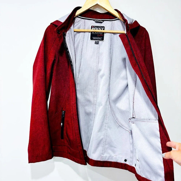 POINT ZERO Red waterproof coat - Picture 9 of 11